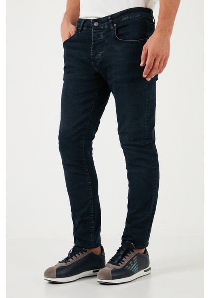 Pamuklu Normal Bel Slim Fit Dar Paça Jeans Erkek Kot Pantolon 1120S03NAPOLI