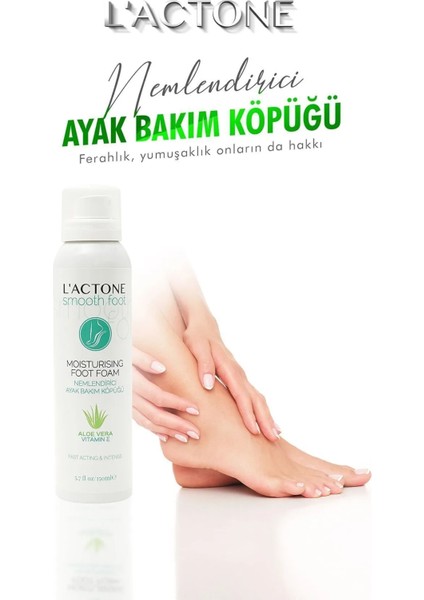 L'ACTONE Nemlendirici Ayak Bakım Köpüğü 150 ml