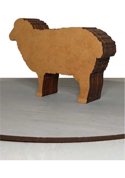 Ahşap Mdf Çok Katmanlı Çiftlik Temalı Koyun Dekoratif Obje fırsatları