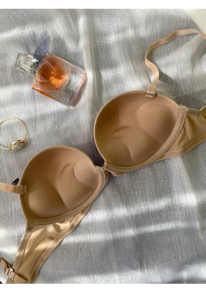 Olympos Ten Double Push Up / Ekstra Dolgulu Straplez Mikro Basic Sütyen