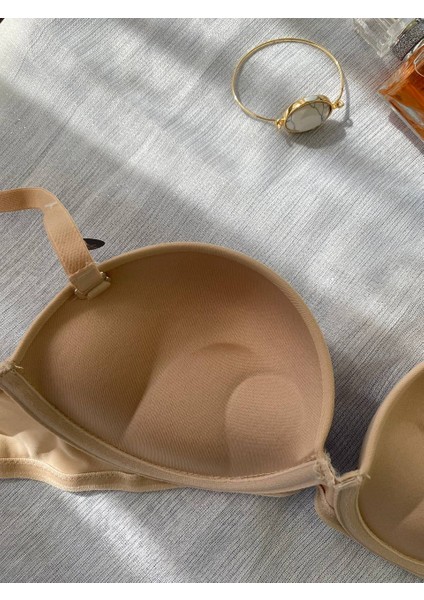 Olympos Ten Double Push Up / Ekstra Dolgulu Straplez Mikro Basic Sütyen