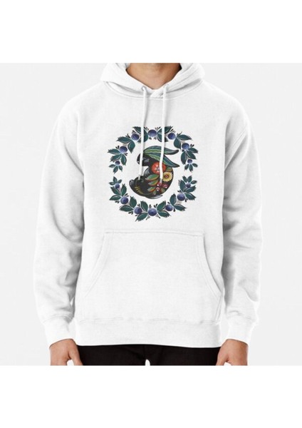 The Bunny Baskılı Kapşonlu Sweatshirt