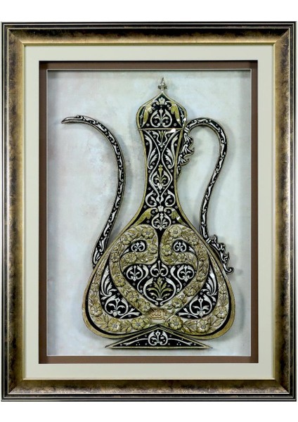 El Işçiliği Kağıt Rölyef Tablo 85 x 65 cm - 5975