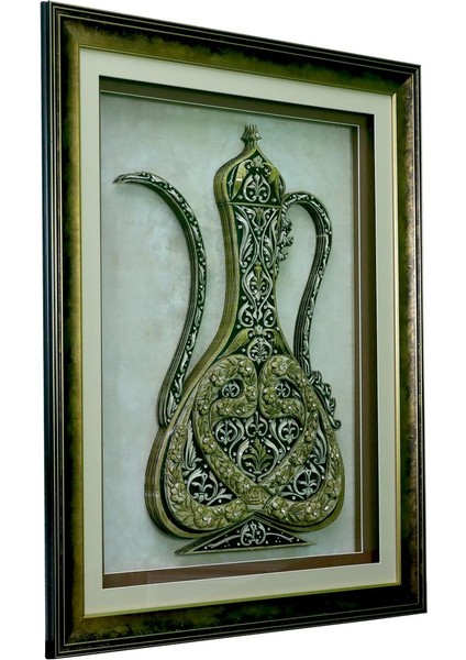 El Işçiliği Kağıt Rölyef Tablo 85 x 65 cm - 5975