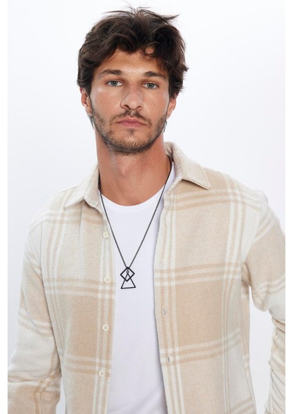 Erkek Slim Fit Dar Kesim Oduncu Kareli Kışlık Gömlek modelleri