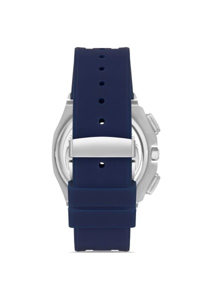 Quartz Silikon Lacivert 43 mm Fonksiyonları Aktif Erkek Kol Saati modelleri