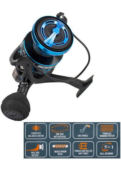 King 8000 5+1bb Olta Makinası Standart-Standart