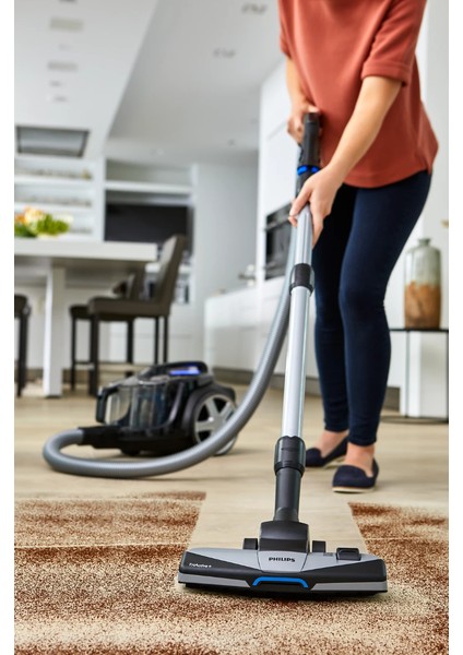 5 Yıl Motor Garantili Powercyclone 8 750W Triactive+ Başlık Alerjiikilit Sistemi Fonksiyonel ve Hızlı Toz Torbasız Süpürge HEPA13 Filitreli, Luciole Lambader ve Philips Çay Makinası Hediyeli
