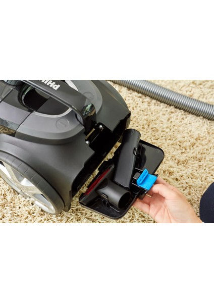 5 Yıl Motor Garantili Powercyclone 8 750W Triactive+ Başlık Alerjiikilit Sistemi Fonksiyonel ve Hızlı Toz Torbasız Süpürge HEPA13 Filitreli, Luciole Lambader ve Philips Çay Makinası Hediyeli