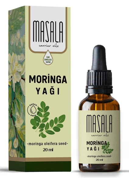 Moringa Yağı 20 ml  Soğuk Pres (Moringa Carrier Oil