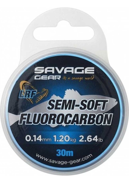 Savage Gear Semi-Soft Fluorocarbon Lrf 30 M Clear 0.14 mm 1.2 kg 2.64 Lb