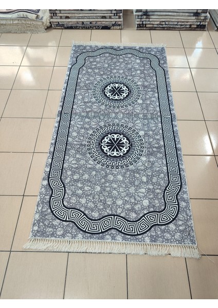 100*200 cm Makinada Yıkanabilir Dijital Baskı Kaymaz Dot Taban 3,5mm Süngerli Yolluk