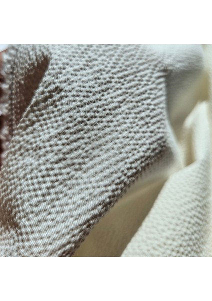 Krem Renk Round Bürümcük Kumaş - Likralı - (120 cm x 130 Cm) - 180 Gr/m fiyatları
