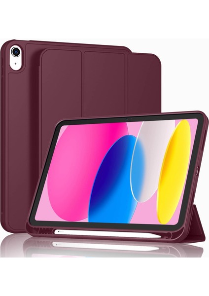 Apple iPad 10. Nesil 10.9 (2022) Kalemlikli Uyku Modlu Yatay Standlı Stromix Smart Kılıf A2696 A2757 A2777 A3162 indirimleri