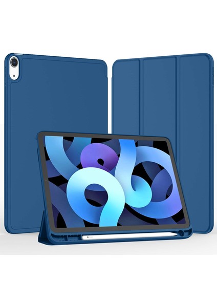 Apple iPad Air 11 Inç 6. Nesil Kalemlikli Uyku Modlu Yatay Standlı Stromix Smart Kılıf A2902 A2903 A2904