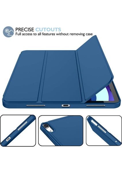 Apple iPad Air 11 Inç 6. Nesil Kalemlikli Uyku Modlu Yatay Standlı Stromix Smart Kılıf A2902 A2903 A2904 modelleri