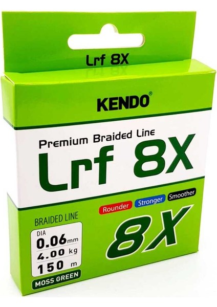 Lrf 8x Fighting 150 mt mm Örgü Ip (Moss Green) 0,08 mm