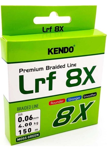 Lrf 8x Fighting 150 mt mm Örgü Ip (Moss Green) 0,08 mm