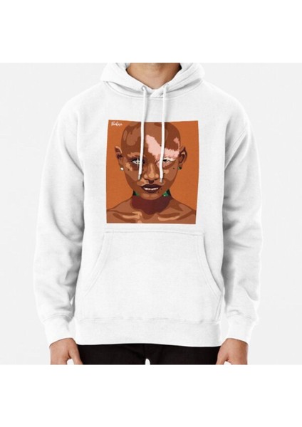 Evil Villian. Baskılı Kapşonlu Sweatshirt