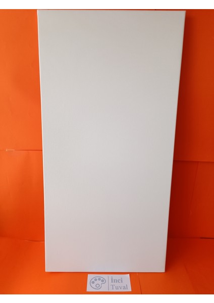 50X110 cm Tuval Profesyonel 1.kalite %100 Pamuk 380GR/M2 Ressam Dokulu Astarlı Gergin Arkadan Zımbalı