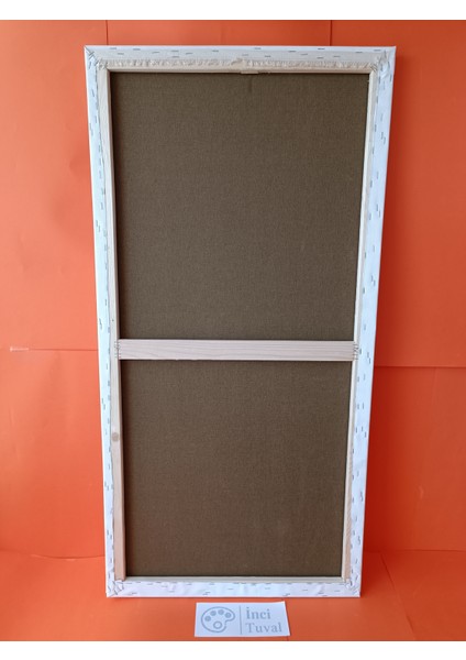 50X110 cm Tuval Profesyonel 1.kalite %100 Pamuk 380GR/M2 Ressam Dokulu Astarlı Gergin Arkadan Zımbalı