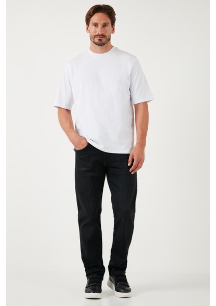 Pamuklu Yüksek Bel Comfort Fit Boru Paça Jeans Erkek Kot Pantolon 4411S16TEXAS