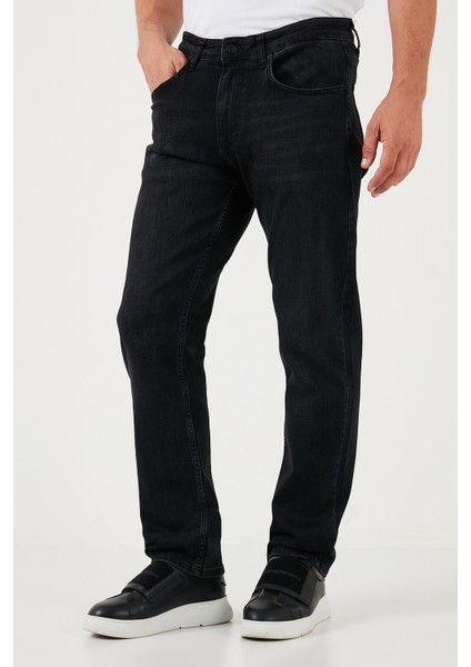Pamuklu Yüksek Bel Comfort Fit Boru Paça Jeans Erkek Kot Pantolon 4411S16TEXAS