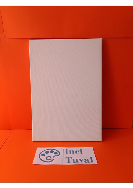 30X50 cm Tuval Profesyonel 1.kalite %100 Pamuk 380GR/M2 Ressam Dokulu Astarlı Gergin Arkadan Zımbalı