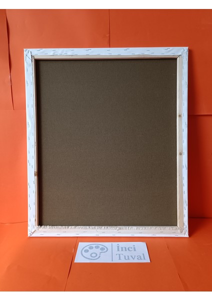 50X60 cm Tuval Profesyonel 1.kalite %100 Pamuk 380GR/M2 Ressam Dokulu Astarlı Gergin Arkadan Zımbalı