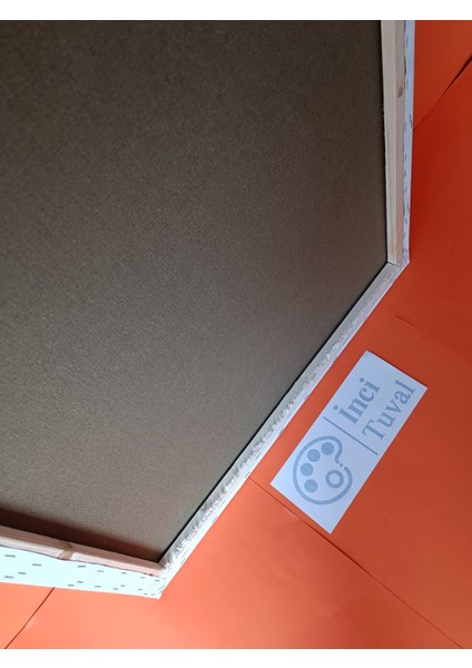 70X80 cm Tuval Profesyonel 1.kalite %100 Pamuk 380GR/M2 Ressam Dokulu Astarlı Gergin Arkadan Zımbalı