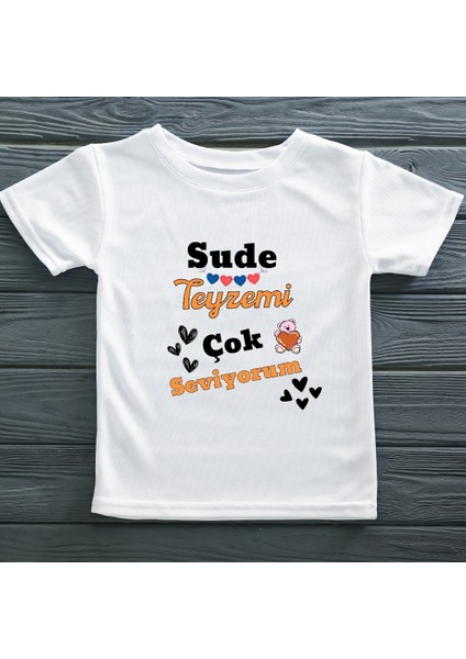 Teyzemi - Halamı Çok Seviyorum Yazılı Çocuk Tişörtü
