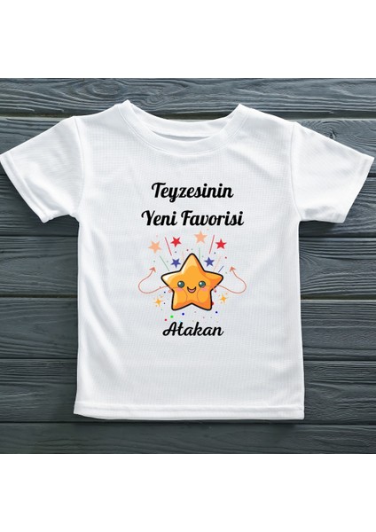 Teyzesinin Yeni Favorisi Yazılı Çocuk Tişörtü