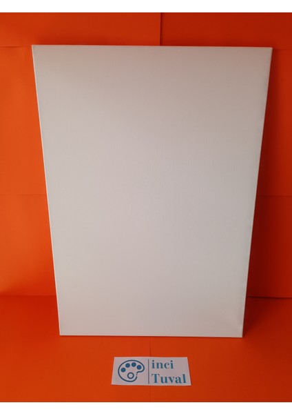 60X90 cm Tuval Profesyonel 1.kalite %100 Pamuk 380GR/M2 Ressam Dokulu Astarlı Gergin Arkadan Zımbalı