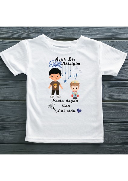 Artık Bir Prens Ablasıyım Yazılı Erkek Çocuk Tişörtü