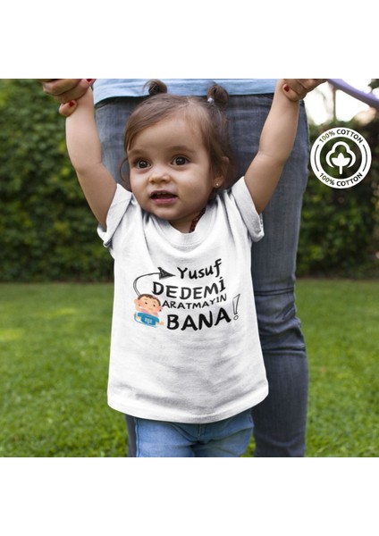 Aratmayın Bana Yazılı Özel Kız Çocuk Tişörtü