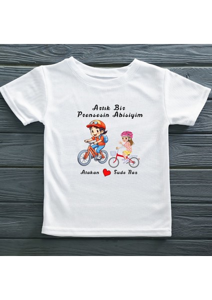Artık Bir Prensesin Abisiyim Yazılı Çocuk Tişörtü