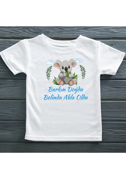 Kardeş Doğdu Abla ve Ya Abi Oldu Yazılı Çocuk Tişörtü