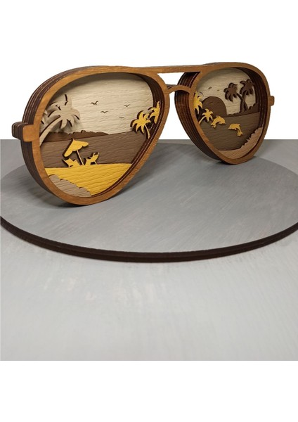 Ahşap Mdf Çok Katmanlı Gözlük Dekoratif Obje fiyatları