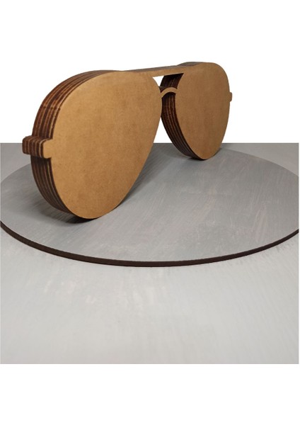 Ahşap Mdf Çok Katmanlı Gözlük Dekoratif Obje fırsatları