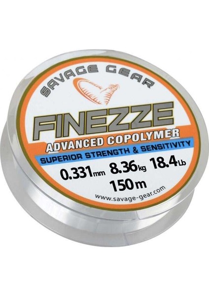 Savage Gear Finezze Mono 300 mt Clear Misina 0,165 mm