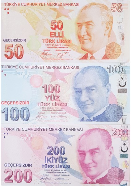 100 Adet Karışık 50 100 200 Lira Geçersiz Yazılı Para Parti Şaka Düğün Fim Malzemesi