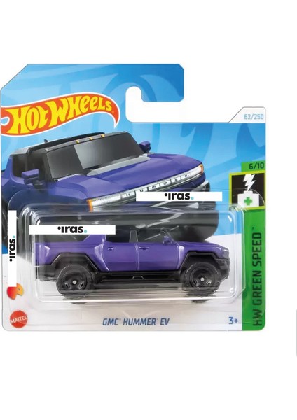 1/64 Ölçek Tekli Regular Arabalar HTD16 Hw Green Speed /gmc Hummer Ev