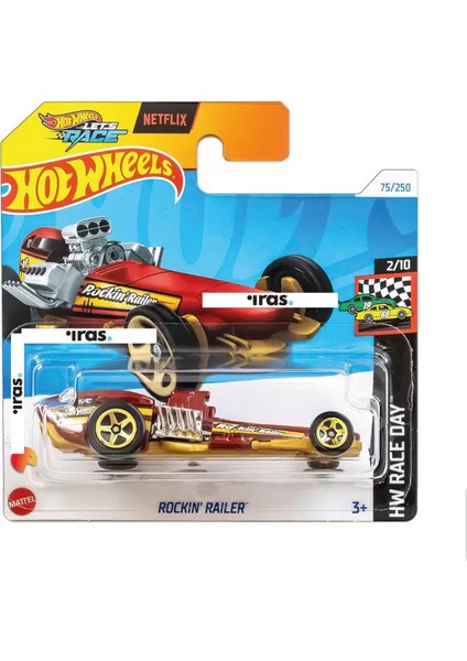 1/64 Ölçek Tekli Regular Arabalar HTD26 Hw Race Day / Rockin' Railer