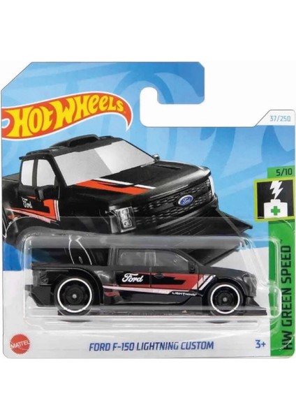 1/64 Ölçek Tekli Regular Arabalar HTD01 Hw Green Speed / Ford F-150 Lightning Custom