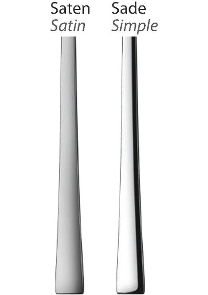 Lara 24 Parça 6 Kişilik Yemek Çatal Kaşık Bıçak Seti -Saten 304 / 3mm