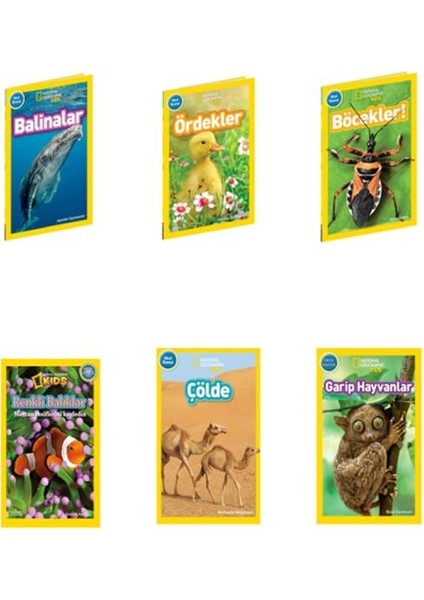 National Geographic Kids Okul Öncesi Serisi 6 Kitap