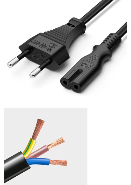 Ps4 Slim Güç Kablosu ve Örgülü HDMI Kablo Set Playstation 4 Aksesuar