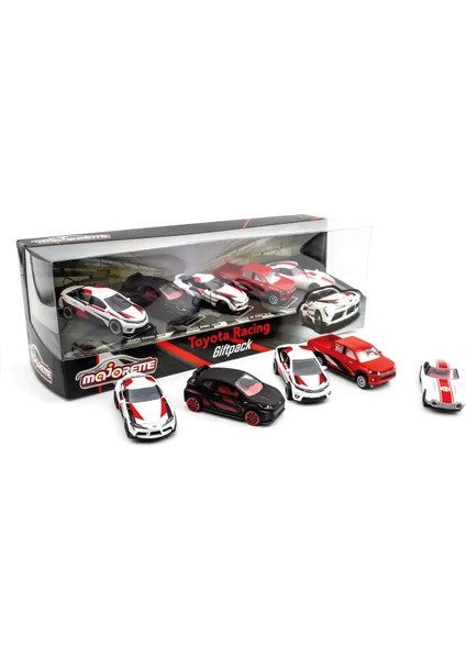 1/64 Ölçek Toyota Racing Beşli Set 212053189 / Toyota Corolla Altis - Toyota Grmn Yaris - Toyota gr Supra Sz-R - Toyota Hilux Revo - Toyota 2000 Gt