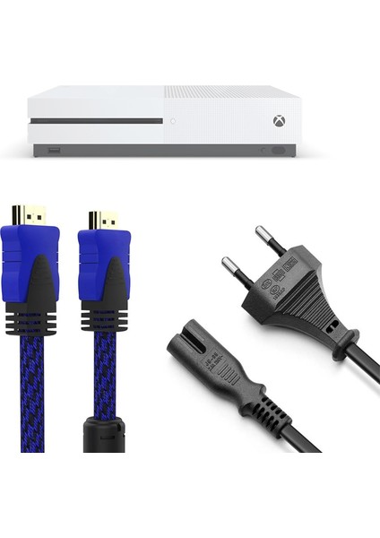 Xbox One S Güç Kablosu Hdmi Örgülü Kablo Set Xbox Aksesuar