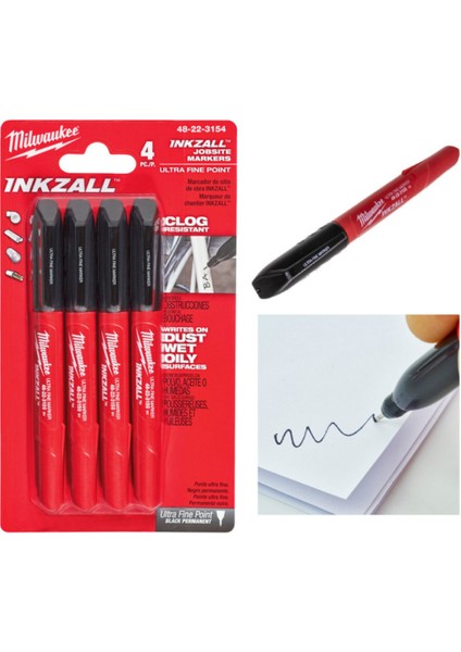 Ince Uçlu Marker 24 Parça Set Milwaukee T4932492096